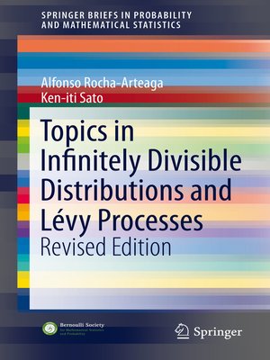 cover image of Topics in Infinitely Divisible Distributions and Lévy Processes, Revised Edition